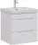 Тумба с раковиной Aquanet София 60 белый глянец (2 ящика) 