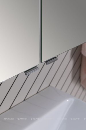 Тумба с раковиной Aquanet София 60 белый глянец (2 ящика) 