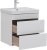 Тумба с раковиной Aquanet София 60 белый глянец (2 ящика) 