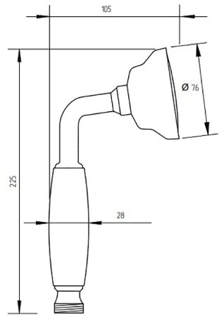 Ручной душ Migliore Ricambi 30886 Золото 