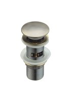 Донный клапан для раковины CeramaLux RD007 с переливом, бронза