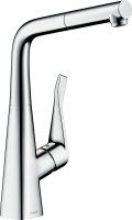 Смеситель Hansgrohe Metris M71 73812000 для кухонной мойки, хром