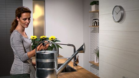Смеситель Hansgrohe Metris M71 73812000 для кухонной мойки, хром 