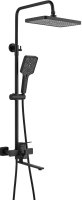 Душевая система Shevanik S6136H, черный