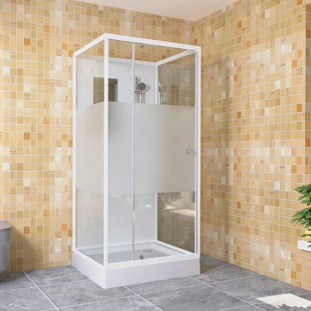 Душевая кабина RGW Andaman OLB-207 80 см, профиль белый 