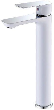 Смеситель для раковины Abber Weiss Insel AF8011W Белый-хром 