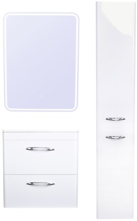 Тумба под раковину Style Line Каре 80 СС-00002270 Люкс Plus подвесная Белый 