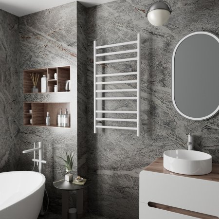 Полотенцесушитель электрический (лесенка) Bauedge Stil DB-0027, 50x100 см 