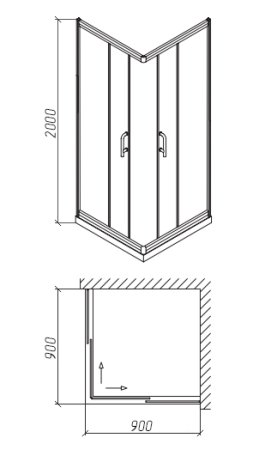 Душевой уголок Orans SR-1923 