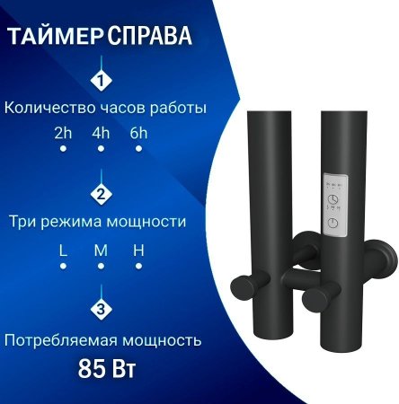 Полотенцесушитель электрический (I-образный) Маргроид Inaro II M0056, 9x80 см 