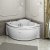 Акриловая ванна Radomir Сорренто 3 130x130, с подголовниками 