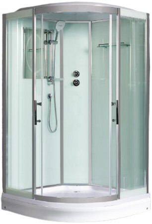 Душевая кабина WeltWasser WW500 Emmer 11015-2 110x110 10000004651 профиль Хром стекло прозрачное 