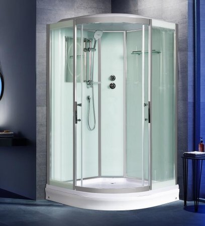 Душевая кабина WeltWasser WW500 Emmer 11015-2 110x110 10000004651 профиль Хром стекло прозрачное 