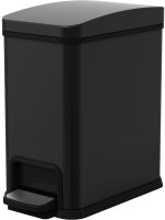 Ведро для мусора WeltWasser Tober BL 8L 10000003982 Черное матовое