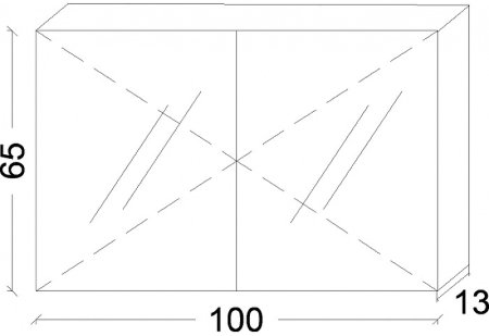 Зеркальный шкаф Boheme Armadi Art Vallessi 100 546-C с подсветкой Кашемир матовый 