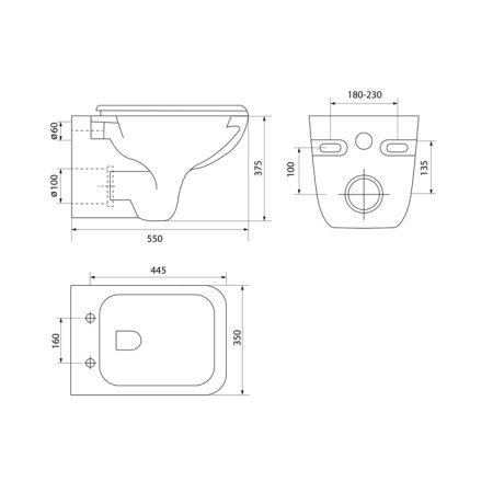 Унитаз подвесной Iddis Vibe VIBRDSEi25 