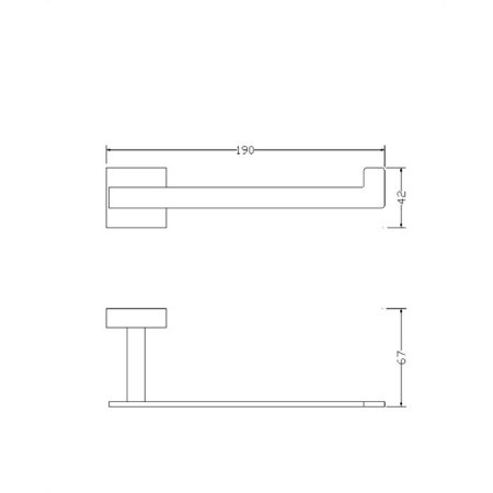 Держатель туалетной бумаги Omnires Lift 8151BCR хром 