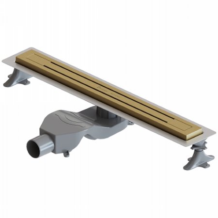 Душевой лоток Boheme Premium Trendy 60 983-60-MG с решеткой Золото матовое 