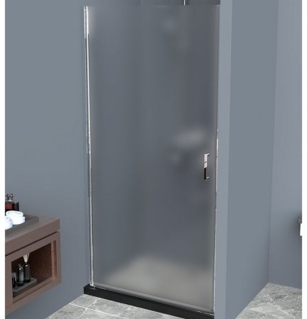 Душевая дверь BelBagno Uno 100 UNO-B-1-100-P-Cr профиль Хром стекло рифленое 