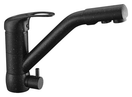 Смеситель для кухонной мойки Zorg Clean Water ZR 400 KF-12 черный металл 