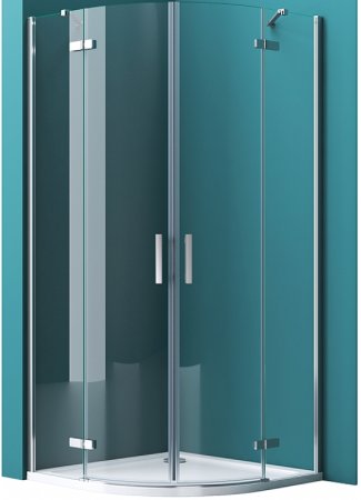 Душевой уголок BelBagno Kraft 100х100 KRAFT-R-2-100-C-Cr профиль Хром стекло прозрачное 