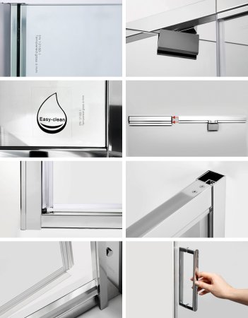 Душевой уголок WasserKRAFT Berkel 48P20 90x80 см 