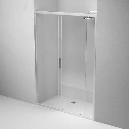 Душевая дверь AM.PM Gem 140 W90G-140-1-195MT профиль Хром матовый стекло прозрачное 