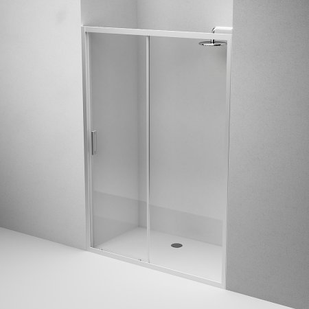 Душевая дверь AM.PM Gem 140 W90G-140-1-195MT профиль Хром матовый стекло прозрачное 