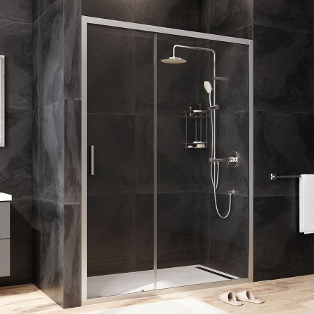 Душевая дверь AM.PM Gem 140 W90G-140-1-195MT профиль Хром матовый стекло прозрачное 