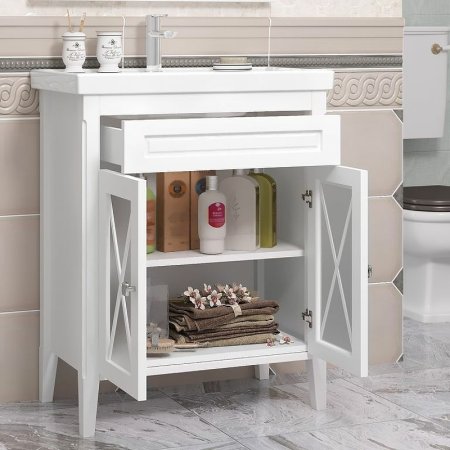 Тумба под раковину Opadiris Палермо 70 00-00006720 Белая матовая 