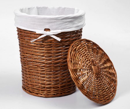 Корзина для белья WasserKRAFT Leine WB-350-L светло-коричневая, большая 