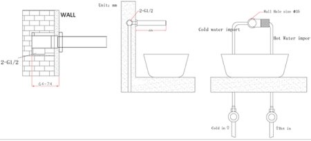 Смеситель для раковины Bronze de Luxe Avantgarde 2021GB Бронзовый 