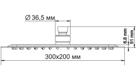 Верхний душ WasserKRAFT A069 