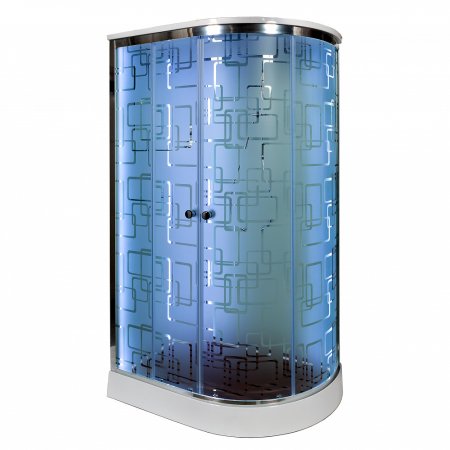 Душевая кабина Deto ЕМ1511 L LED с гидромассажем 