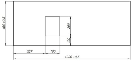 Столешница под раковину Allen Brau Infinity 120 L 1.21015.G-S Серый структ 
