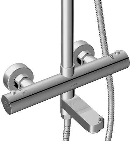 Душевая система Cersanit Vivo 64090 с термостатом Хром 