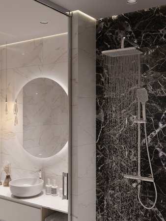 Душевая система Cersanit Vivo 64090 с термостатом Хром 