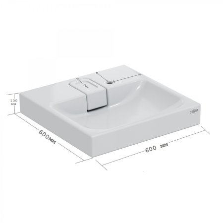 Раковина над стиральной машиной СаНта Венера 60х60 