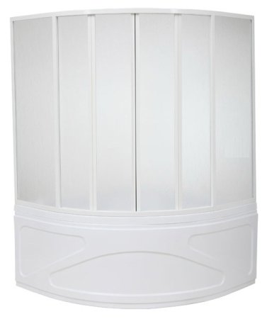 Шторка на ванну Bas Риола 6 ств., пластик 