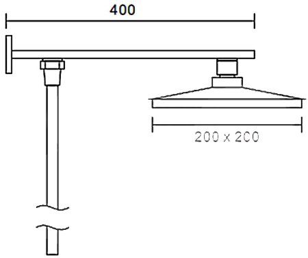 Верхний душ Frap F2406 Хром 