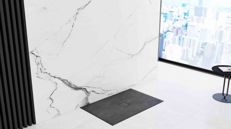 Душевой поддон из литого мрамора 120х80 см Rea Stone REA-K9602 