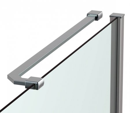 Душевой уголок Black&White Stellar Wind S701 100x100 7011010 профиль Серебристый хром стекло прозрачное 