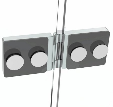 Душевой уголок Black&White Stellar Wind S701 100x100 7011010 профиль Серебристый хром стекло прозрачное 