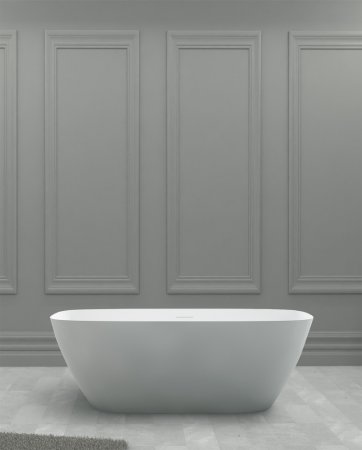 Ванна из искусственного камня ABBER Stein AS9612-1.7 белая матовая 