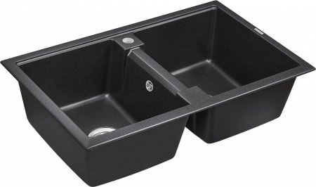 Мойка кухонная Paulmark PM238150-BL черная 