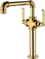 Смеситель Paulmark Loft Lo226006-G для кухонной мойки, золото