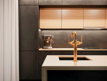 Смеситель Paulmark Loft Lo226006-G для кухонной мойки, золото 