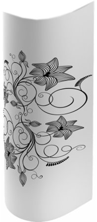 Раковина Sanita Luxe Art Luxe 50 SL400001 ARTSLWB01+ARTSLPD10 Белая 