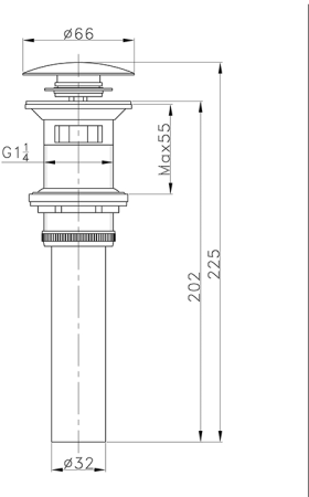 Донный клапан AltroBagno PU 070203 ROr 