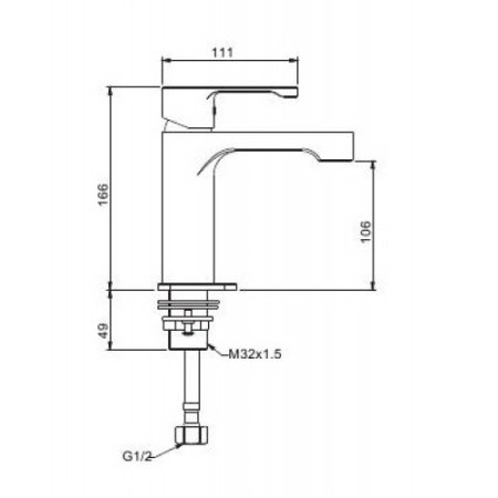 Смеситель для раковины Gappo G02-2 G1002-2 Хром 